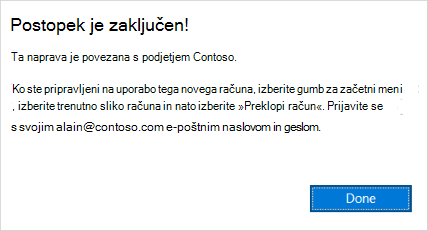 Zaslon »Pripravljeni ste«