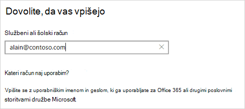 Omogoča vam, da vas vpišete na zaslonu