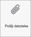 Gumb »Pošlji datoteke« v storitvi OneDrive za Android