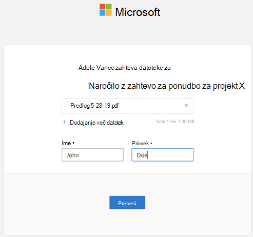 Polje za nalaganje datotek