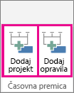 Več časovnic 02 – Dodaj projekt