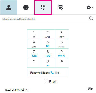Pogovorno okno za urejanje telefonske številke