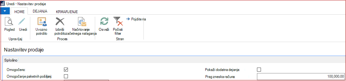 Nastavitev SII