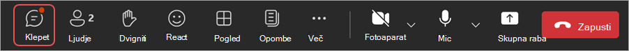 Ikona je druga z leve strani v kontrolnikih srečanja