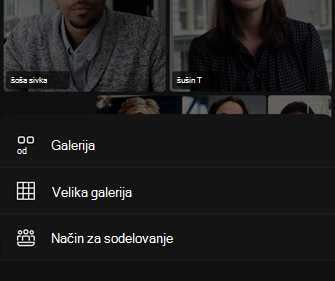 Možnosti postavitve videoposnetka