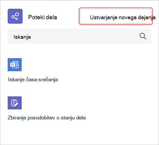 Screenshot showing how to create a new workflow action