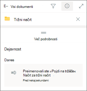 Teams Ent preimenuje SharePointovo mapo