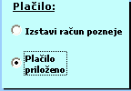 Primer izbirnega gumba v kontrolniku ActiveX
