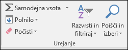 Iskanje & Izbira na traku