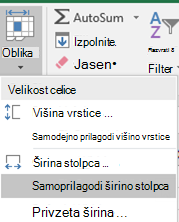 Slika doma > Samodejno prilagajanje širine > stolpca