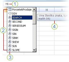 Samodokončanje formul