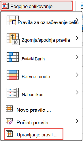 Manage rules