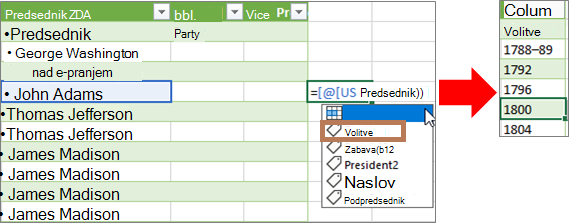 Dodajanje stolpca s formulo