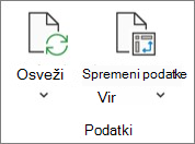 Slika Excelovega traku