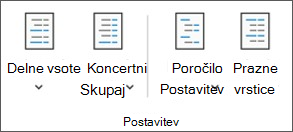 Slika Excelovega traku