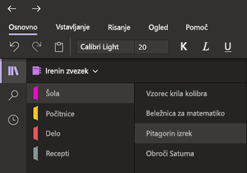 Temni način v OneNotu za Windows 10