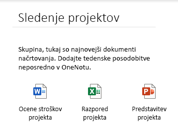 Vdelane datoteke na strani v OneNotu za Windows 10