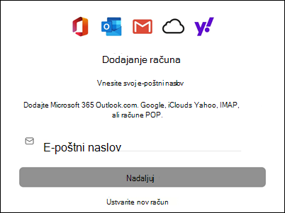 Dodajanje računa v Outlook za Mac