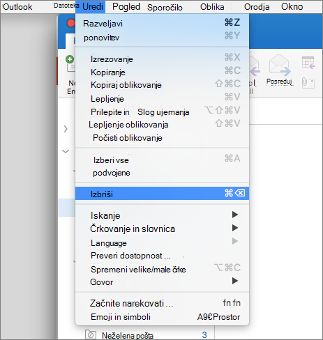 izbriši mapo