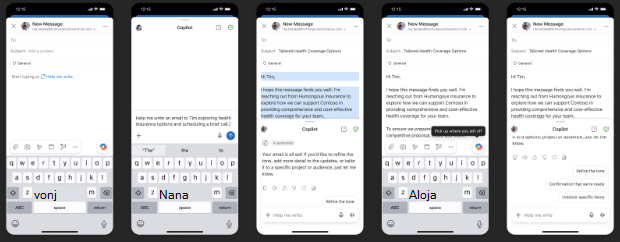 Priprava s Copilotom na mobilnem telefonu