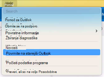 Kako preklopiti nazaj