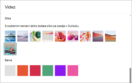 Dostop do tem mape »Prejeto« v razdelku »Nastavitve« > »Splošni > videz«