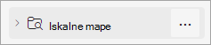 Posnetek zaslona map za iskanje