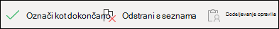 Izvedite dejanje v opravilu