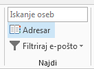 Adresar je na desni strani zavihka »Osnovno«.