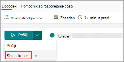 Outlookov koledar