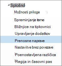 Splošne > mobilne naprave