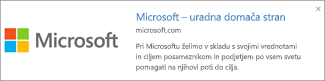 Predogled povezave