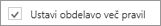 Ustavitev obdelave pravil