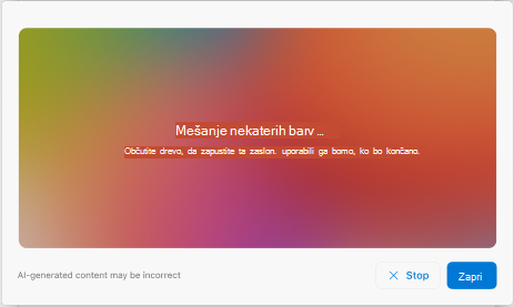 Zaslon, ki prikazuje temo, ki se ustvarja v Outlooku for Mac