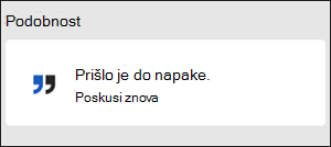 Napaka Nekaj je šlo narobe v Wordu