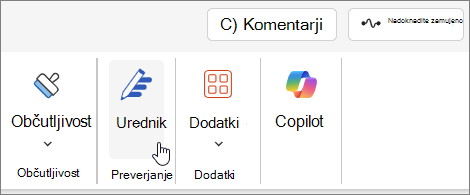 Word menu