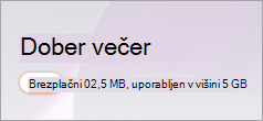 Brezplačna značka na domači strani 365.com Microsoft