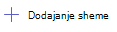 shemo Posnetek zaslona možnosti dodajanja sheme.