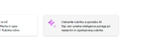 Ustvarjanje rubrik z umetno inteligenco