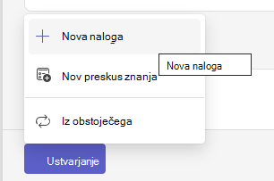 nova naloga