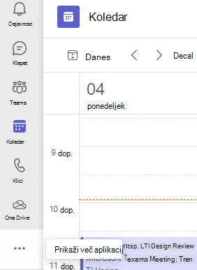 Posnetek zaslona, ki prikazuje več aplikacij.