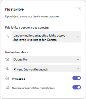 Upravljanje nastavitev sprostitve lokacije