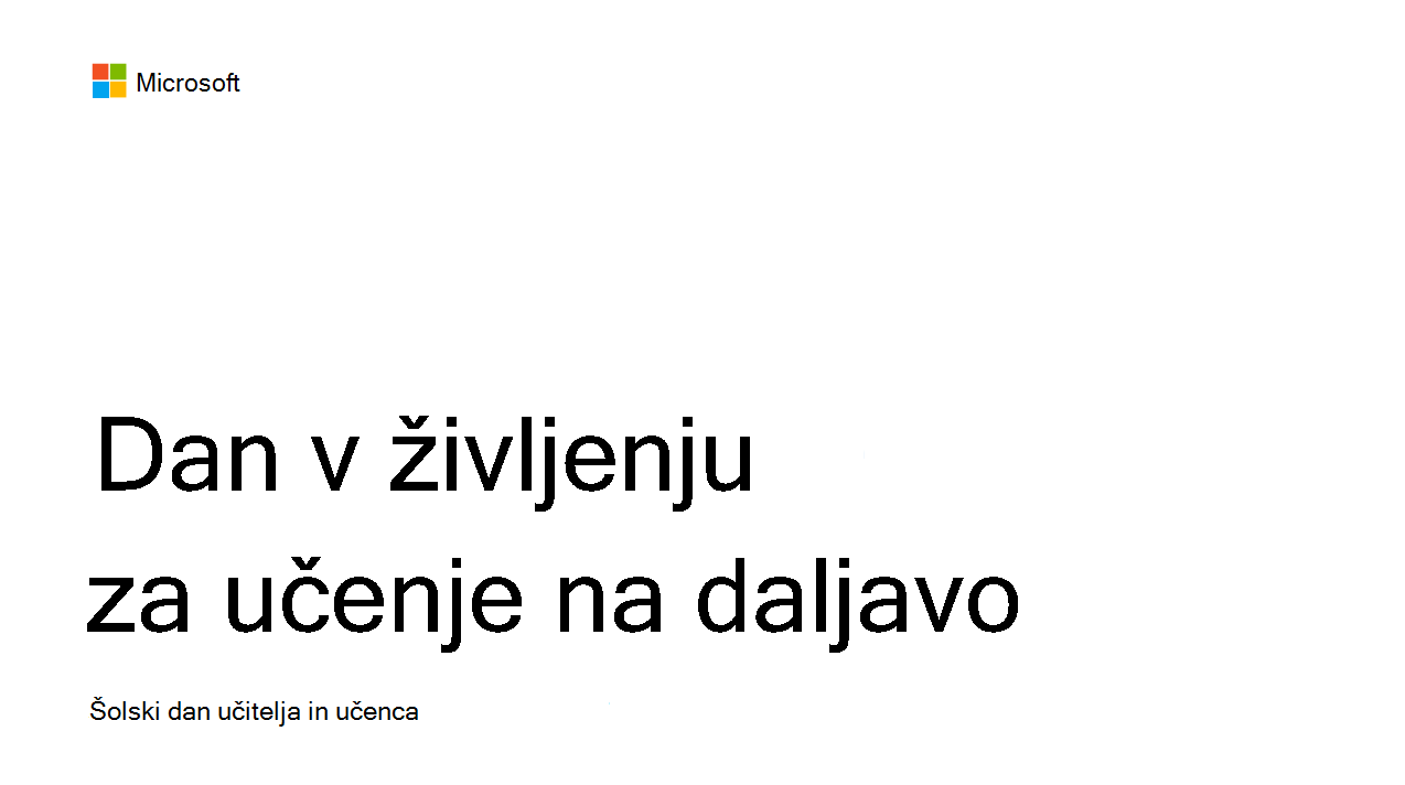 Posnetek zaslona dneva v življenju.