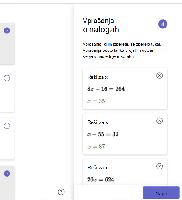 matematični napredek
