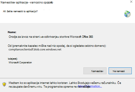 Namestitev