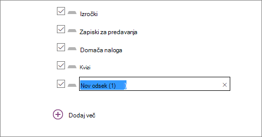 pregledujete odseke v zvezku v čarovniku za predavanja, vključno z izročki,