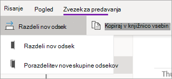 Distribute New Section button with dropdown of options.