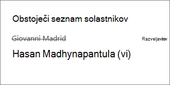 Odstranjevanje solastnika iz zvezka za izobraževalno osebje