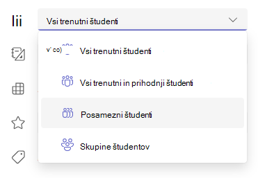 posamezni študenti