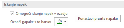 Preverjanje napak